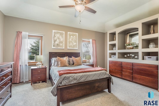 6520 S Heatherridge Trl, Sioux Falls, SD 57108 - bedroom featuring light colored carpet and ceiling fan