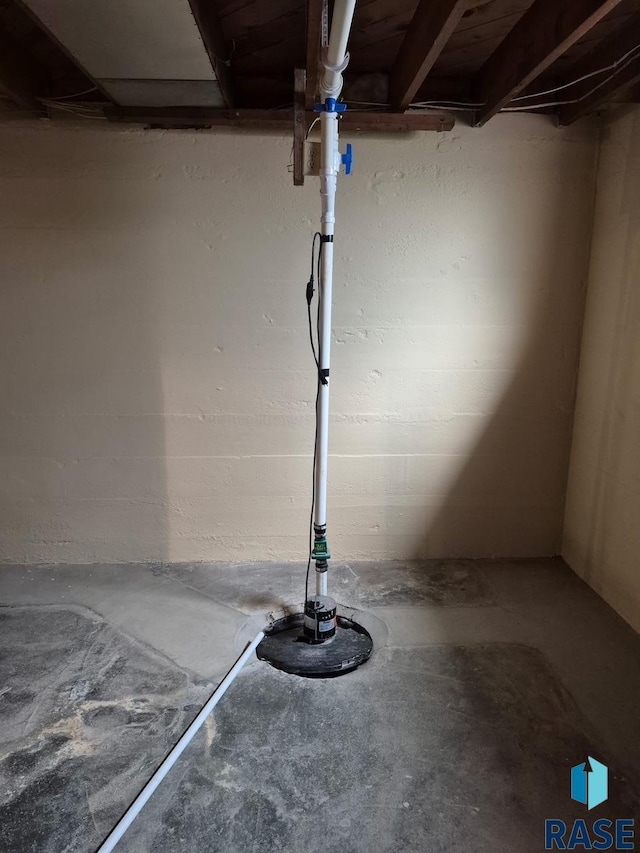 interior details with concrete flooring