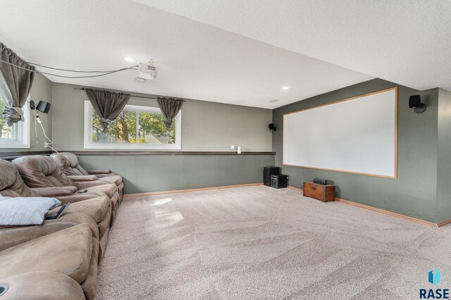47205 94th St, Sioux Falls, SD 57108 - cinema room with recessed lighting, carpet floors, and baseboards