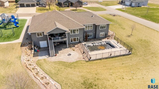 drone / aerial view