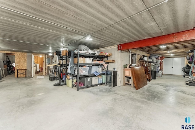 view of basement