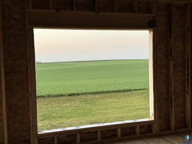 property view of water with a rural view