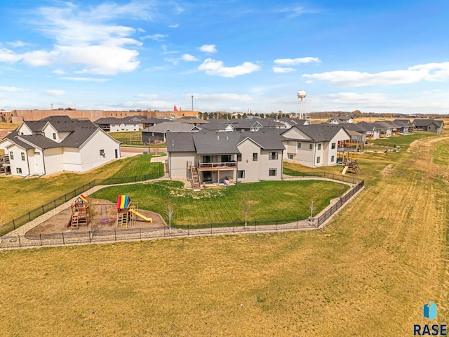 bird's eye view featuring a residential view