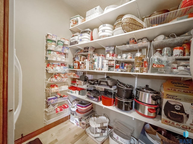 view of storage area