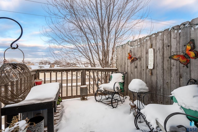 2010 S Barret Pl, Sioux Falls, SD 57106 - view of snow covered deck