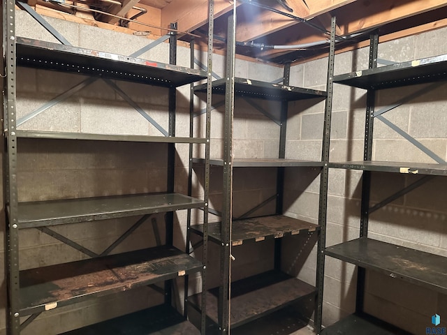 view of storage room