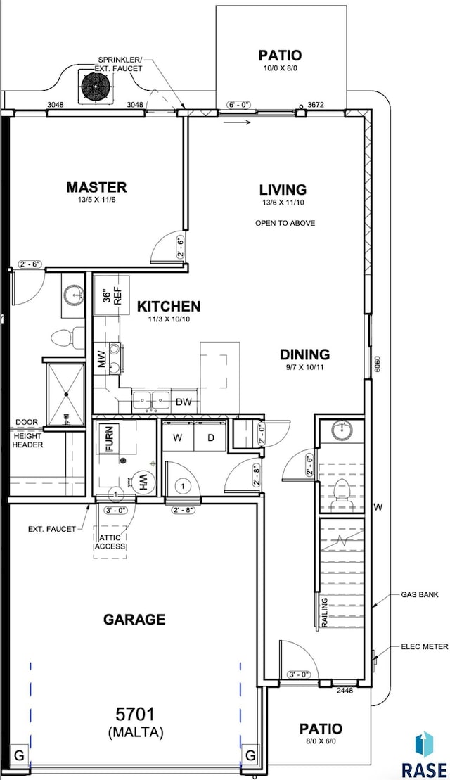 5707 E Avett Pl, Sioux Falls, SD 57108 - floor plan