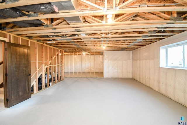 view of basement
