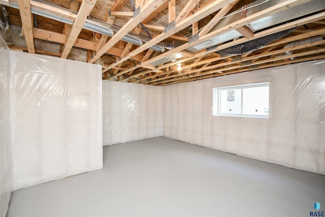 view of basement