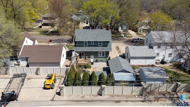 drone / aerial view featuring a residential view