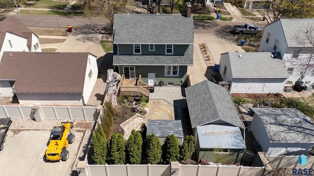 drone / aerial view featuring a residential view