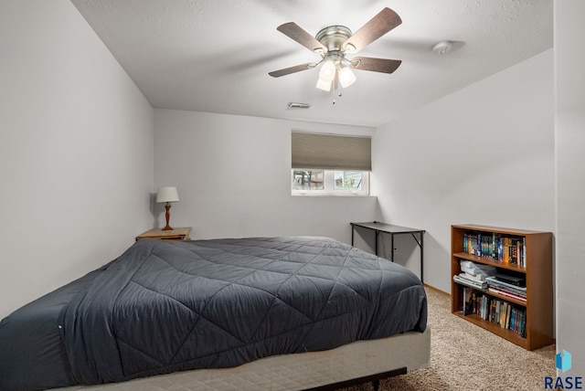 5215 E Belmont St, Sioux Falls, SD 57110 - carpeted bedroom with ceiling fan and visible vents