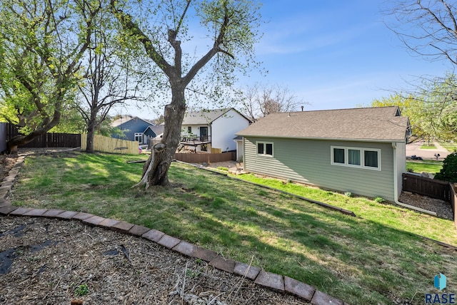 5215 E Belmont St, Sioux Falls, SD 57110 - view of yard featuring a fenced backyard