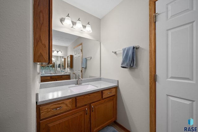 bathroom with vanity