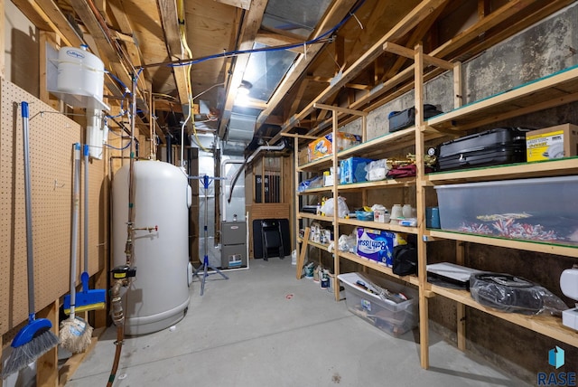 1012 E Magnolia Dr, Brandon, SD 57005 - storage area featuring heating unit and water heater