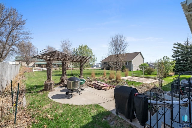 1012 E Magnolia Dr, Brandon, SD 57005 - view of patio / terrace featuring a pergola and fence