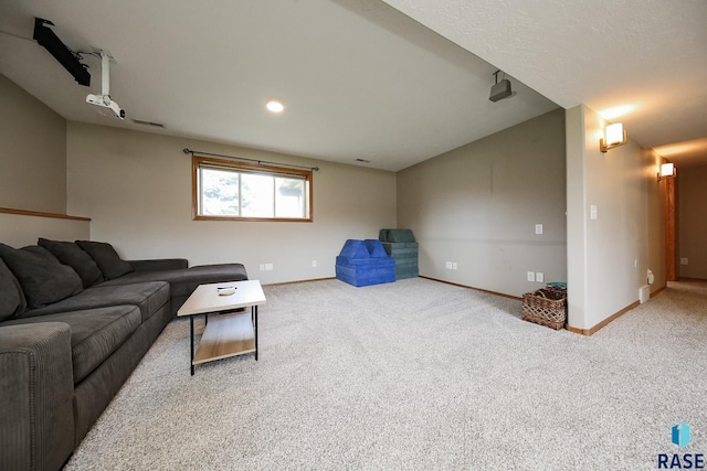 3219 S Grace Ave, Sioux Falls, SD 57103 - living area with baseboards and carpet