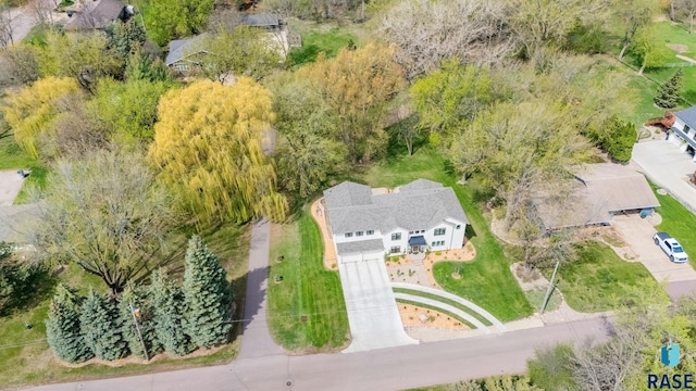 birds eye view of property