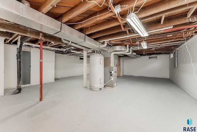 333 S Juniper Ave, Parker, SD 57053 - unfinished below grade area with heating unit and water heater