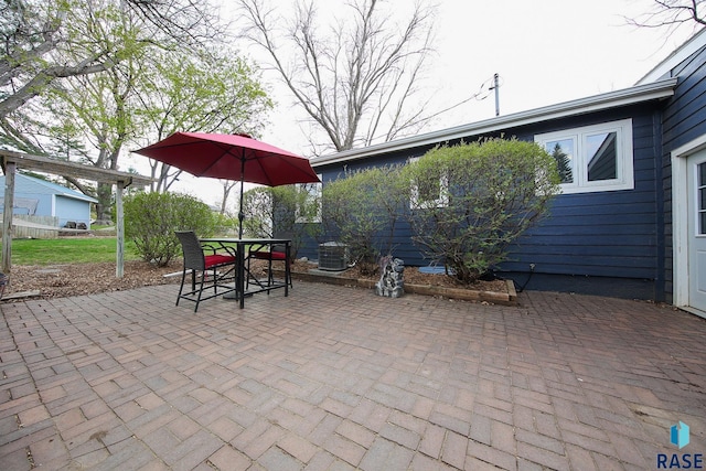 view of patio / terrace with cooling unit
