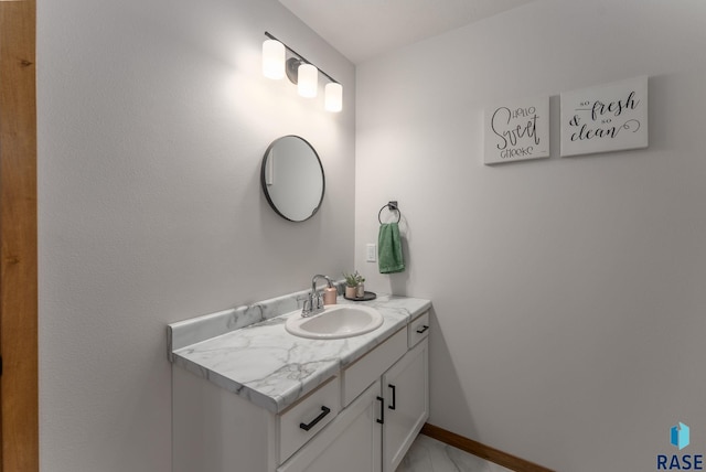 bathroom with vanity