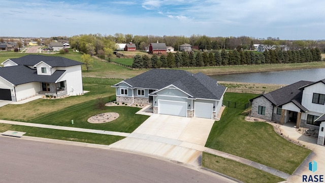 922 Johnson Creek Ct, Harrisburg, SD 57032 - view from above of property with a large body of water