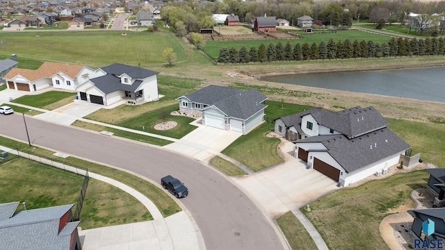 922 Johnson Creek Ct, Harrisburg, SD 57032 - aerial view of residential area with a nearby body of water