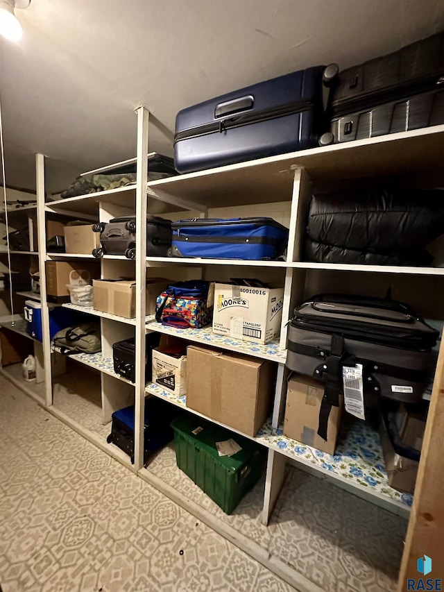 view of storage