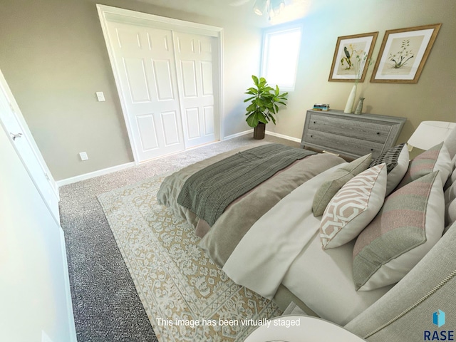813 S Edward Cir, Sioux Falls, SD 57103 - bedroom with baseboards and a closet
