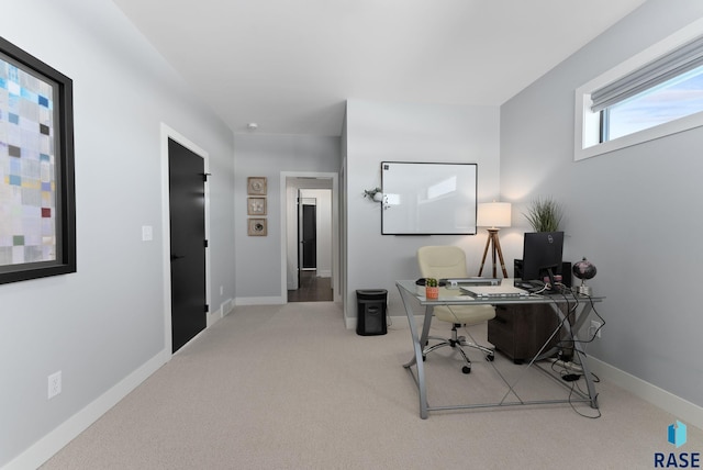 112 N Harvest Hill Cir, Sioux Falls, SD 57110 - home office with baseboards and carpet floors