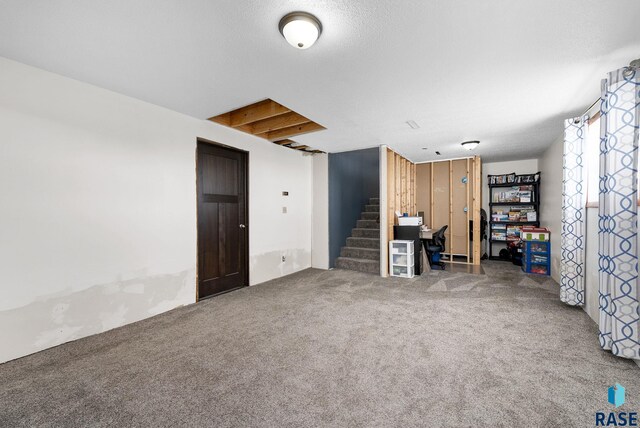 46902 284th St, Lennox, SD 57039 - interior space featuring stairway and carpet