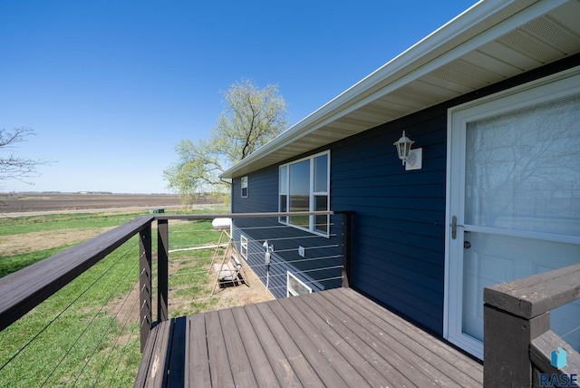 46902 284th St, Lennox, SD 57039 - deck featuring a rural view