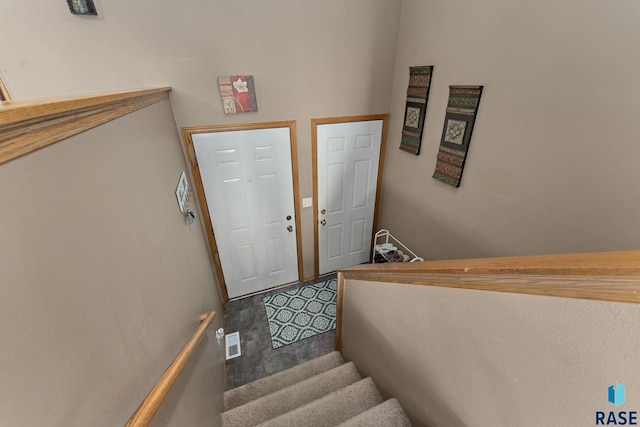 stairway with visible vents