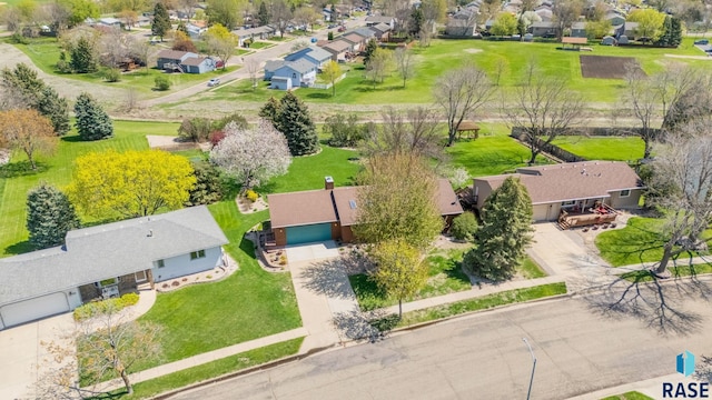 birds eye view of property featuring a residential view