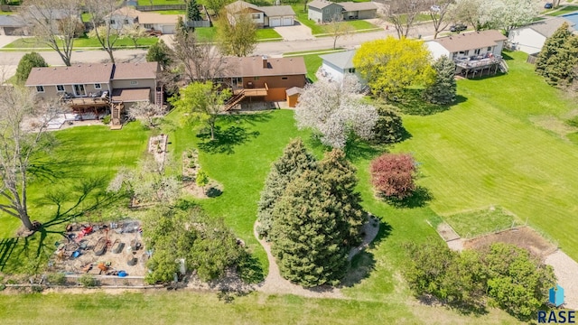 bird's eye view featuring a residential view