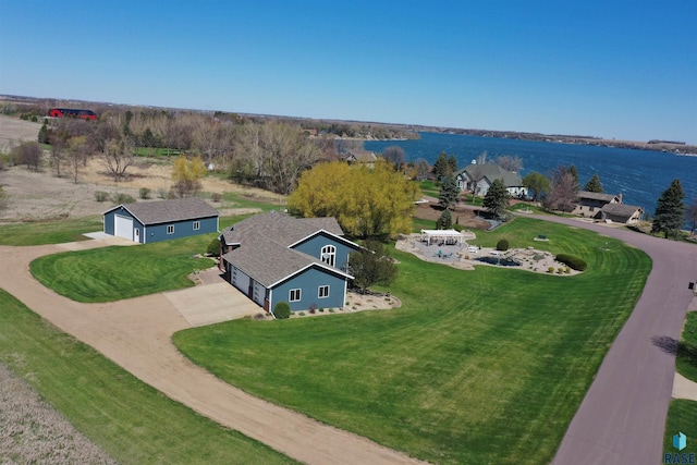 6601 Lenola Hts, Wentworth, SD 57075 - bird's eye view with a water view