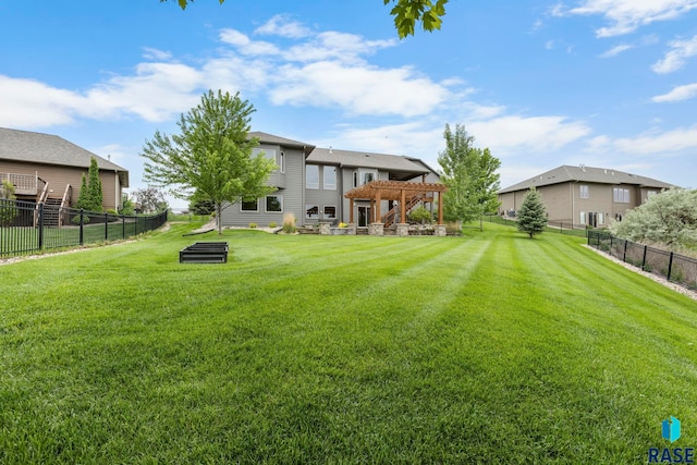 2708 W Bitterroot St, Sioux Falls, SD 57108 - view of yard featuring a pergola