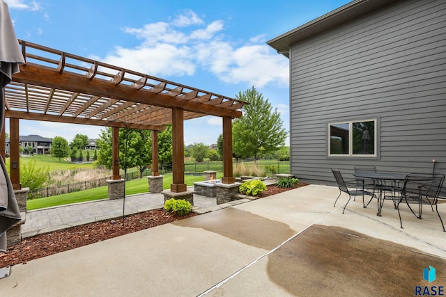 2708 W Bitterroot St, Sioux Falls, SD 57108 - view of patio / terrace featuring a pergola