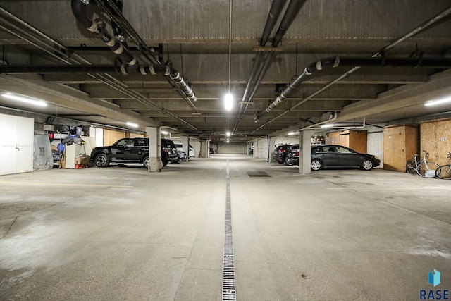 view of parking deck