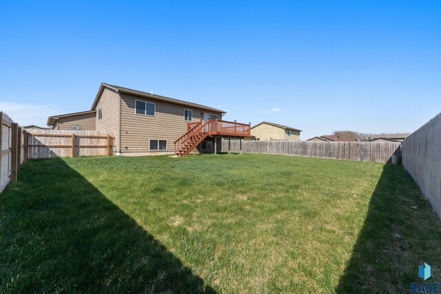 925 E Steep St, Tea, SD 57064 - rear view of house featuring stairs and a deck