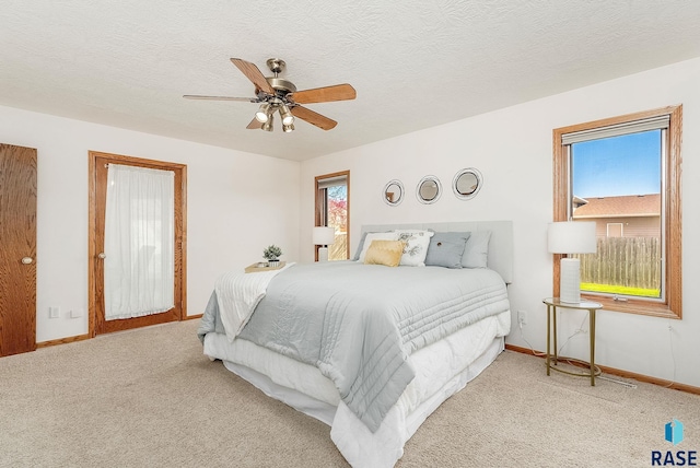 110 W Apple St, Tea, SD 57064 - bedroom featuring multiple windows, carpet flooring, baseboards, and ceiling fan