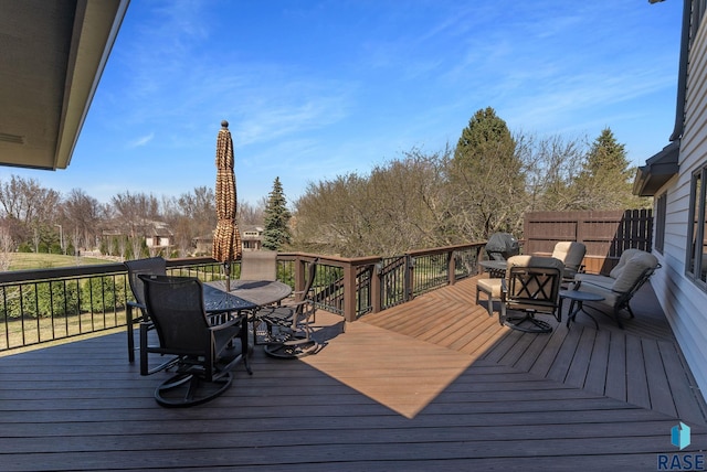 904 W Chicory Ln, Sioux Falls, SD 57108 - deck featuring outdoor dining area