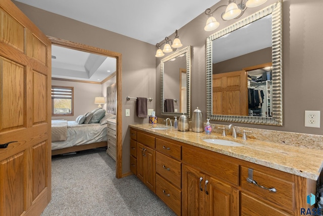 904 W Chicory Ln, Sioux Falls, SD 57108 - full bathroom with double vanity and connected bathroom