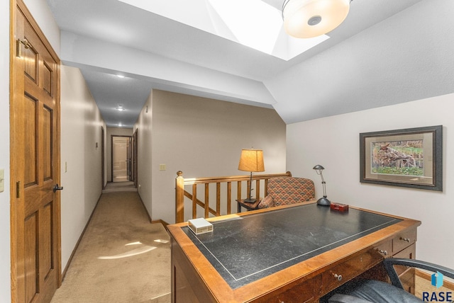 904 W Chicory Ln, Sioux Falls, SD 57108 - office area featuring light carpet and a skylight