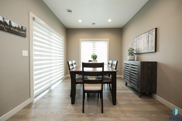 403 Granite Ave, Tea, SD 57064 - dining area featuring baseboards, wood finished floors, and recessed lighting