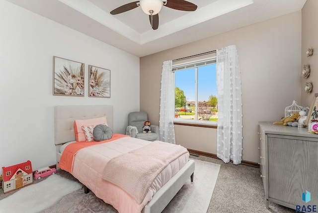 615 Marsha Cir, Tea, SD 57064 - bedroom featuring light colored carpet, a ceiling fan, and baseboards