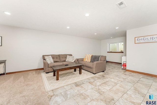 615 Marsha Cir, Tea, SD 57064 - living room featuring recessed lighting and baseboards