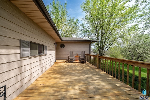 view of wooden terrace