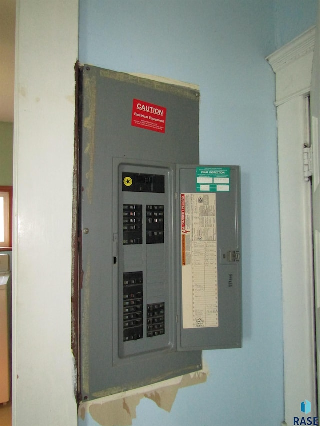 utility room featuring electric panel