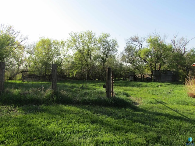 view of green lawn